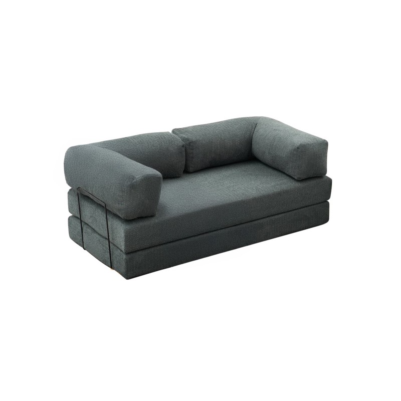 Τριθέσιος Καναπές Comfort - Χρώμα Πράσινο - 190x95x75εκ