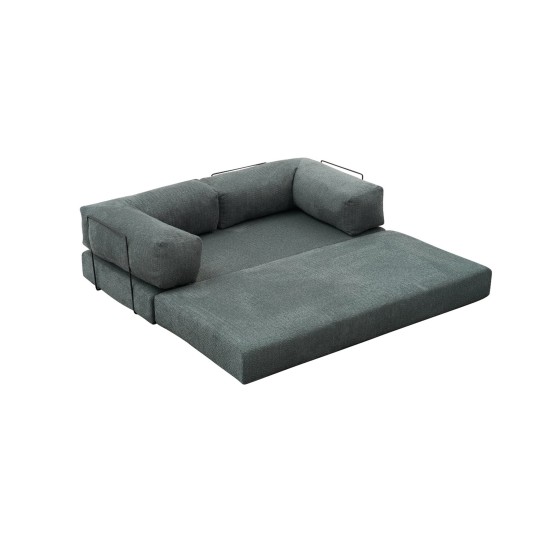 Τριθέσιος Καναπές Comfort - Χρώμα Πράσινο - 190x95x75εκ