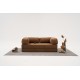 Τριθέσιος Καναπές Comfort - Χρώμα Καφέ - 190x95x75εκ