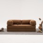 Τριθέσιος Καναπές Comfort - Χρώμα Καφέ - 190x95x75εκ