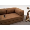 Τριθέσιος Καναπές Comfort - Χρώμα Καφέ - 190x95x75εκ
