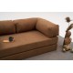 Τριθέσιος Καναπές Comfort - Χρώμα Καφέ - 190x95x75εκ