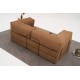 Τριθέσιος Καναπές Comfort - Χρώμα Καφέ - 190x95x75εκ