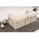 Τριθέσιος Καναπές Comfort - Χρώμα Cream - 190x95x75εκ