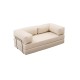 Τριθέσιος Καναπές Comfort - Χρώμα Cream - 190x95x75εκ