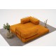 Τριθέσιος Καναπές Comfort - Χρώμα Πορτοκαλί - 190x95x75εκ