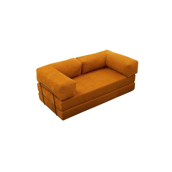 Τριθέσιος Καναπές Comfort - Χρώμα Πορτοκαλί - 190x95x75εκ