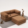 Corner Sofa Comfort Mini - Brown Brown