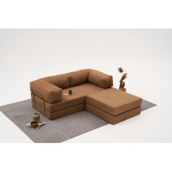 Corner Sofa Comfort Mini - Brown Brown