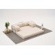 Corner Sofa Comfort Mini - Cream Cream