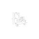 1-Seat Sofa Aly Arzilla - Cream Cream 1-Seat Sofa Aly Arzilla - Cream Cream