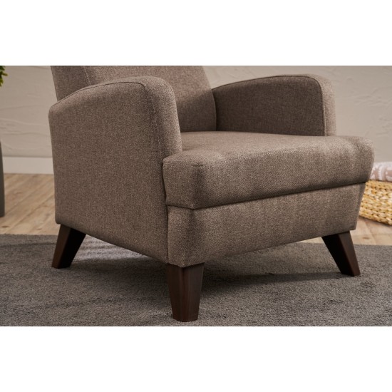 1-Seat Sofa Aly Arzilla - Brown Brown 1-Seat Sofa Aly Arzilla - Brown Brown