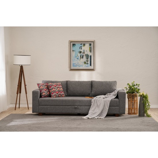 3-Seat Sofa-Bed Aly - Grey Grey 3-Seat Sofa-Bed Aly - Grey Grey
