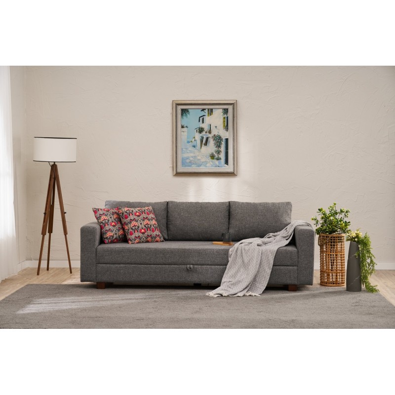 3-Seat Sofa-Bed Aly - Grey Grey