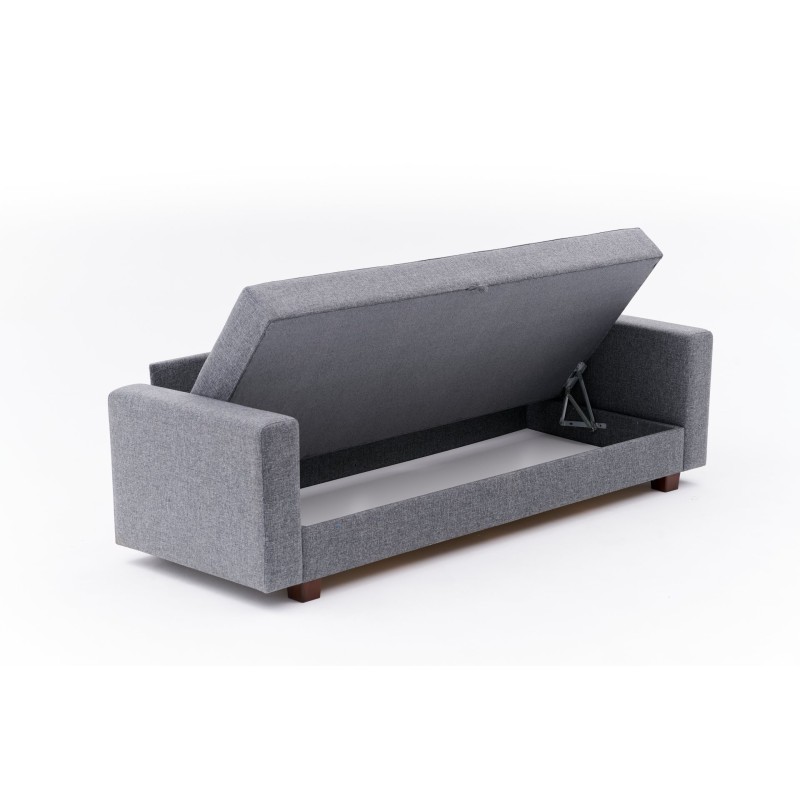 3-Seat Sofa-Bed Aly - Grey Grey
