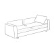 3-Seat Sofa-Bed Aly - Grey Grey 3-Seat Sofa-Bed Aly - Grey Grey
