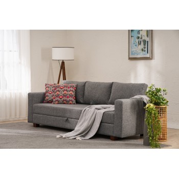 3-Seat Sofa-Bed Aly - Grey Grey