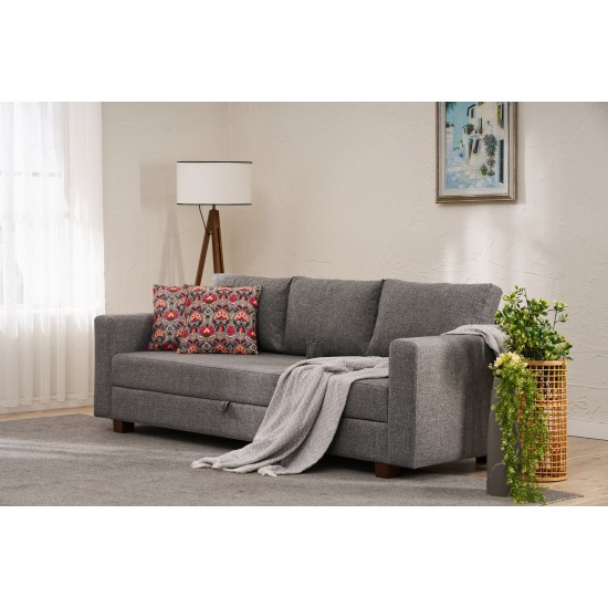 3-Seat Sofa-Bed Aly - Grey Grey 3-Seat Sofa-Bed Aly - Grey Grey