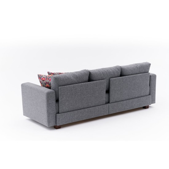 3-Seat Sofa-Bed Aly - Grey Grey 3-Seat Sofa-Bed Aly - Grey Grey