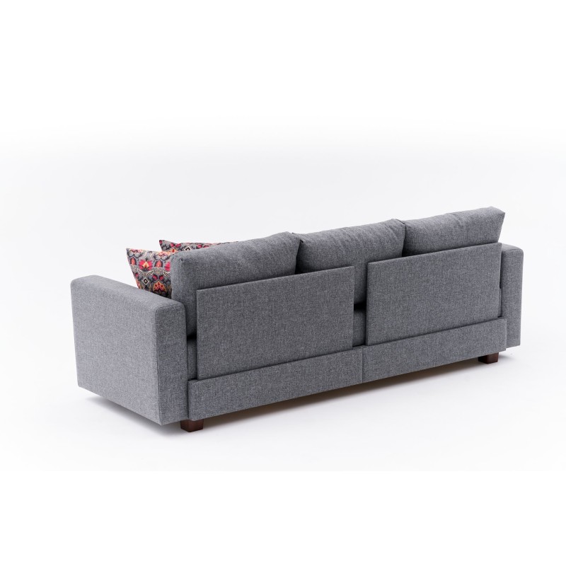 3-Seat Sofa-Bed Aly - Grey Grey
