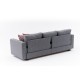 3-Seat Sofa-Bed Aly - Grey Grey 3-Seat Sofa-Bed Aly - Grey Grey