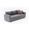 3-Seat Sofa-Bed Aly - Grey Grey