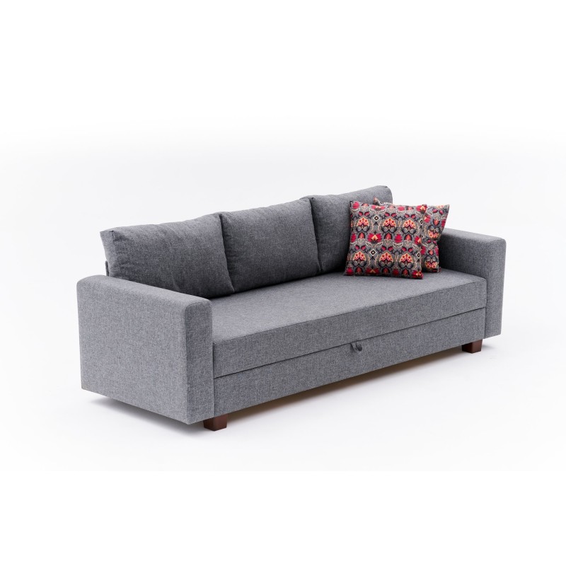 3-Seat Sofa-Bed Aly - Grey Grey