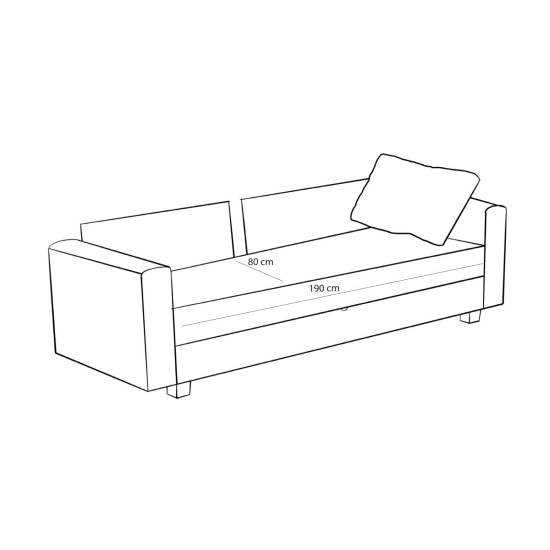 3-Seat Sofa-Bed Aly - Anthracite Anthracite 3-Seat Sofa-Bed Aly - Anthracite Anthracite