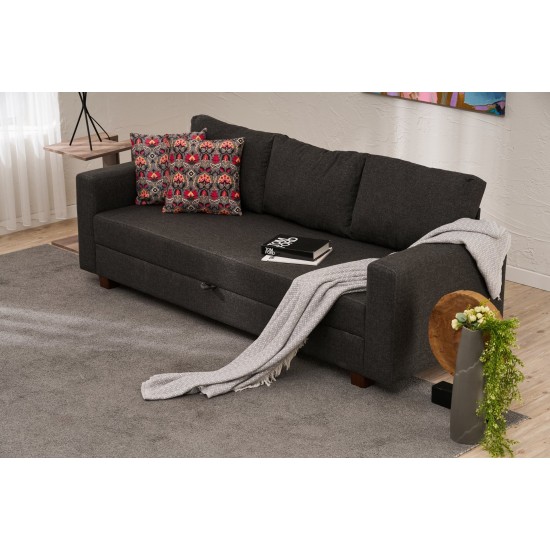 3-Seat Sofa-Bed Aly - Anthracite Anthracite 3-Seat Sofa-Bed Aly - Anthracite Anthracite