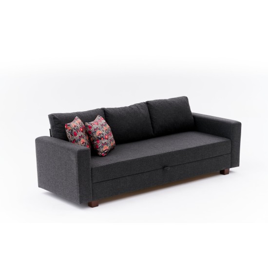 3-Seat Sofa-Bed Aly - Anthracite Anthracite 3-Seat Sofa-Bed Aly - Anthracite Anthracite