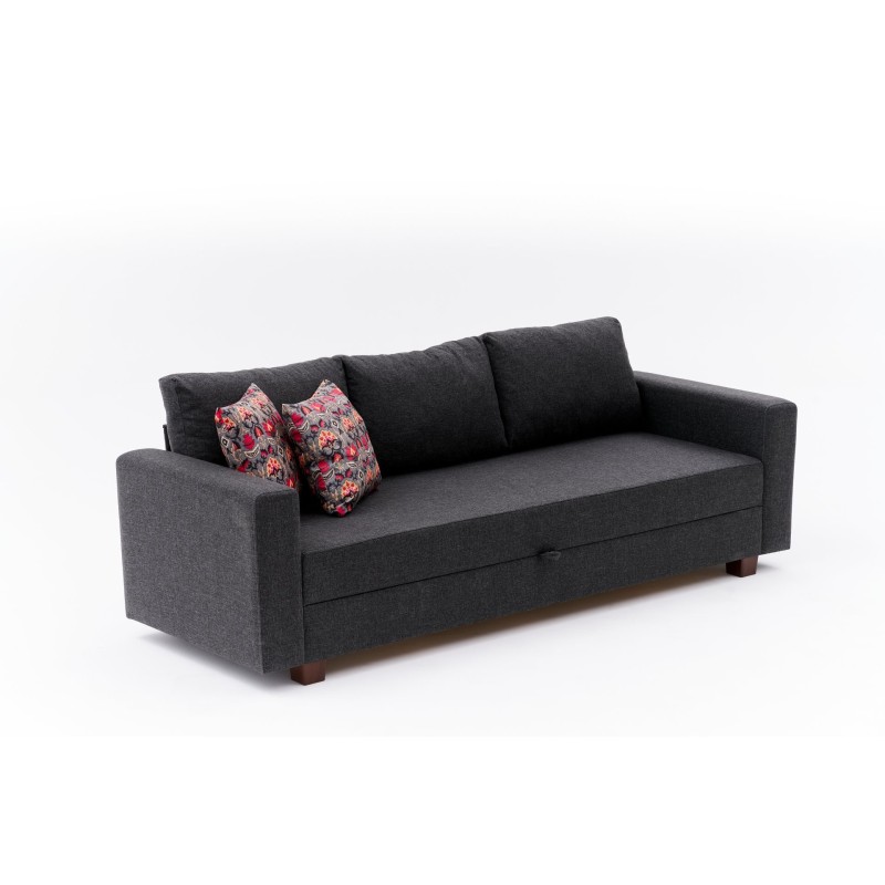 3-Seat Sofa-Bed Aly - Anthracite Anthracite