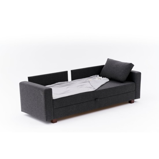3-Seat Sofa-Bed Aly - Anthracite Anthracite 3-Seat Sofa-Bed Aly - Anthracite Anthracite