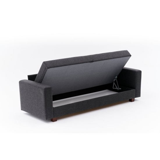 3-Seat Sofa-Bed Aly - Anthracite Anthracite 3-Seat Sofa-Bed Aly - Anthracite Anthracite