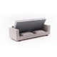 3-Seat Sofa-Bed Aly - Beige Beige 3-Seat Sofa-Bed Aly - Beige Beige
