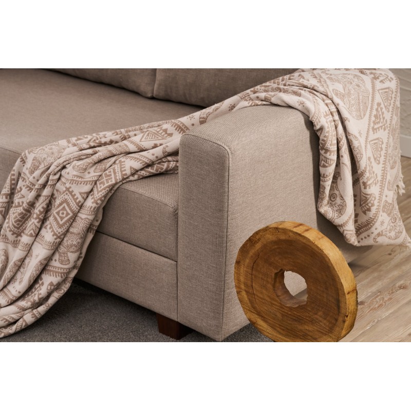 3-Seat Sofa-Bed Aly - Beige Beige