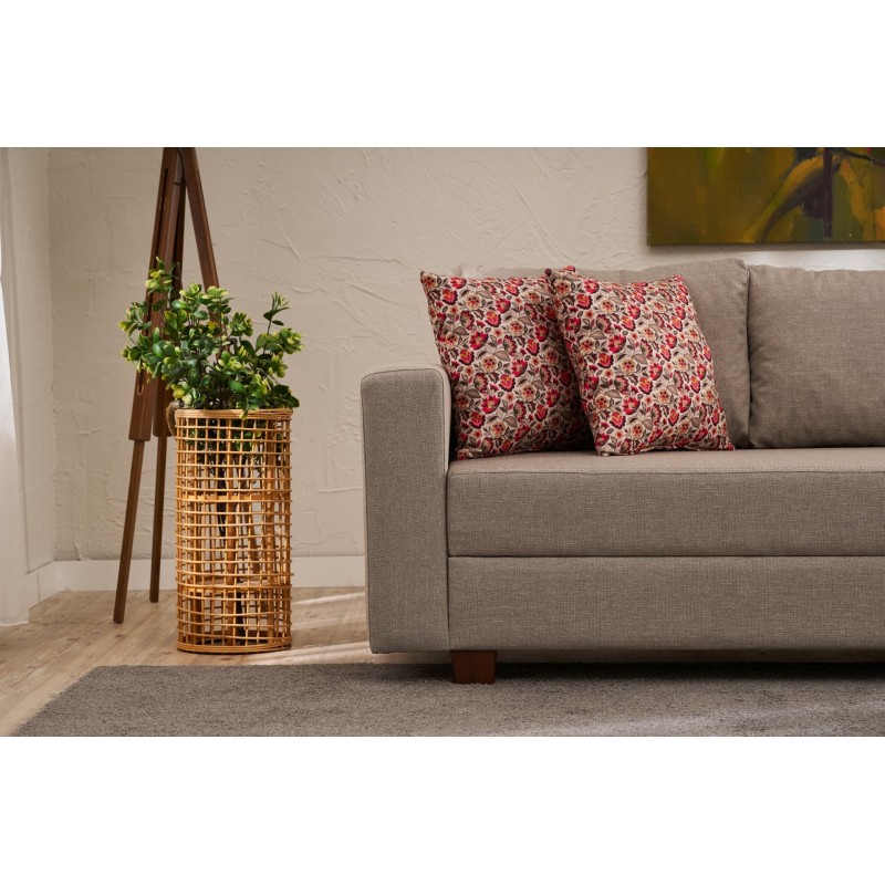 3-Seat Sofa-Bed Aly - Beige Beige