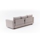 3-Seat Sofa-Bed Aly - Beige Beige 3-Seat Sofa-Bed Aly - Beige Beige