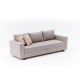 3-Seat Sofa-Bed Aly - Beige Beige 3-Seat Sofa-Bed Aly - Beige Beige