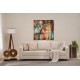 3-Seat Sofa-Bed Aly Arzilla - Cream Cream 3-Seat Sofa-Bed Aly Arzilla - Cream Cream