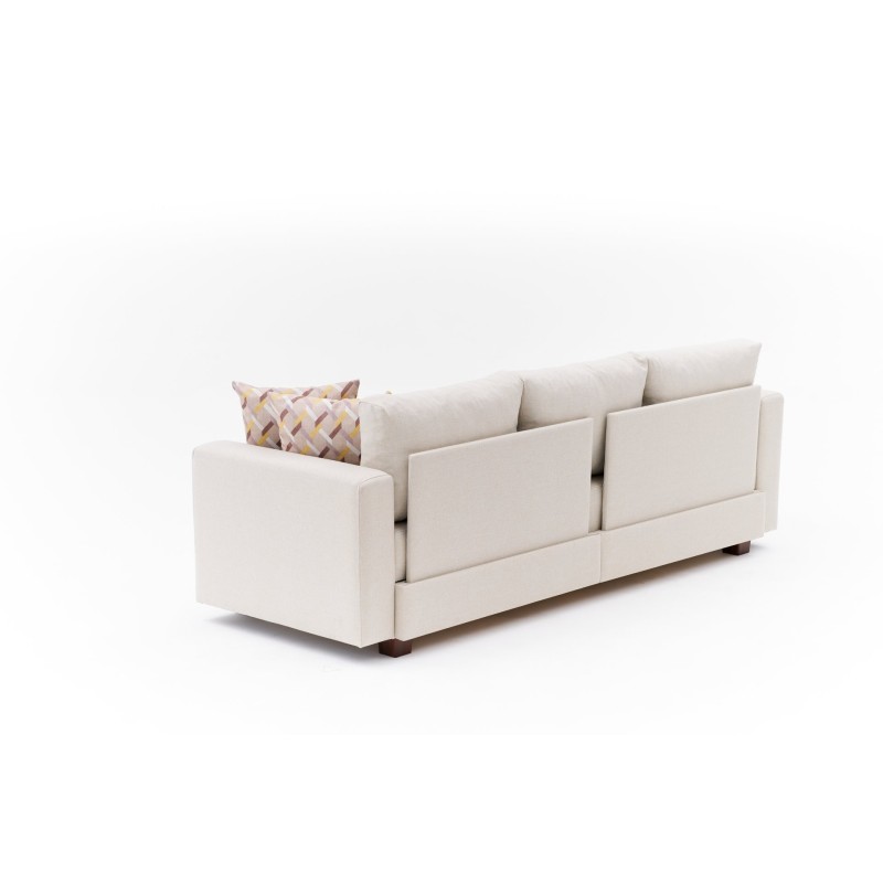 3-Seat Sofa-Bed Aly Arzilla - Cream Cream