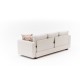 3-Seat Sofa-Bed Aly Arzilla - Cream Cream 3-Seat Sofa-Bed Aly Arzilla - Cream Cream