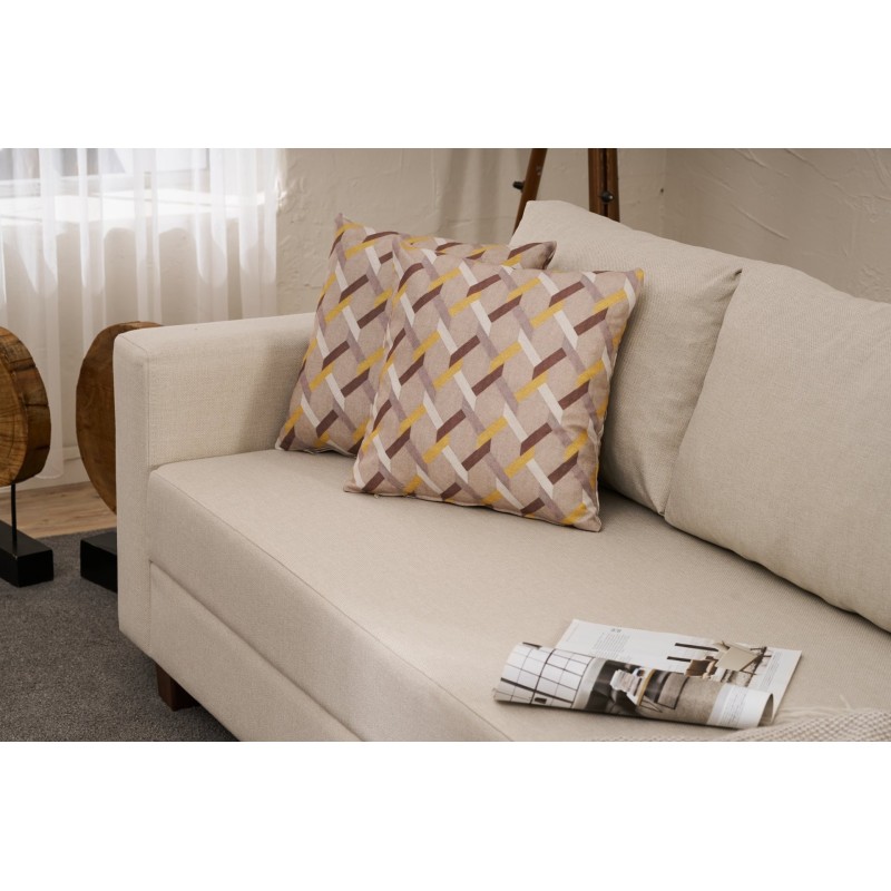 3-Seat Sofa-Bed Aly Arzilla - Cream Cream