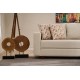 3-Seat Sofa-Bed Aly Arzilla - Cream Cream 3-Seat Sofa-Bed Aly Arzilla - Cream Cream