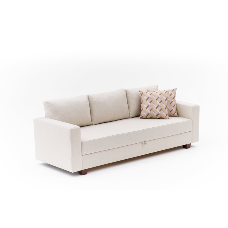 3-Seat Sofa-Bed Aly Arzilla - Cream Cream