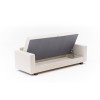 3-Seat Sofa-Bed Aly Arzilla - Cream Cream