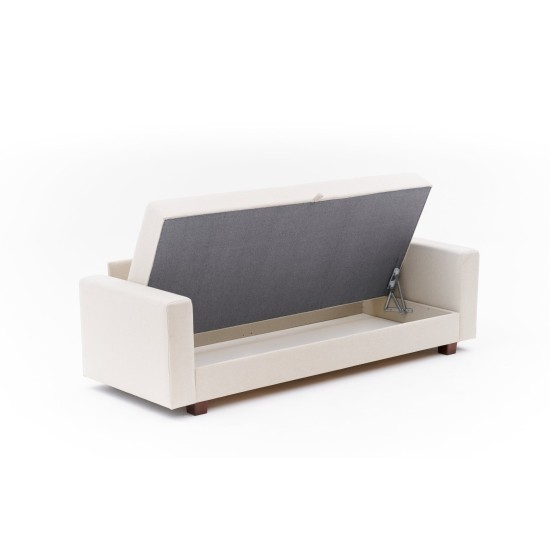 3-Seat Sofa-Bed Aly Arzilla - Cream Cream 3-Seat Sofa-Bed Aly Arzilla - Cream Cream