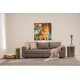 3-Seat Sofa-Bed Aly Arzilla - Brown Brown 3-Seat Sofa-Bed Aly Arzilla - Brown Brown