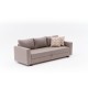 3-Seat Sofa-Bed Aly Arzilla - Brown Brown 3-Seat Sofa-Bed Aly Arzilla - Brown Brown