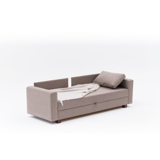 3-Seat Sofa-Bed Aly Arzilla - Brown Brown 3-Seat Sofa-Bed Aly Arzilla - Brown Brown