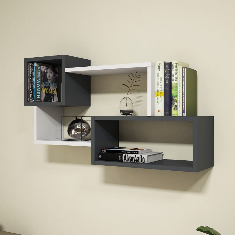 Hanah Home Wall Shelf Afro - White, Anhtracite White
Anthracite